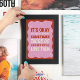 Oakdene Designs Prints Framed It's Ok To Fall Apart Taco Print